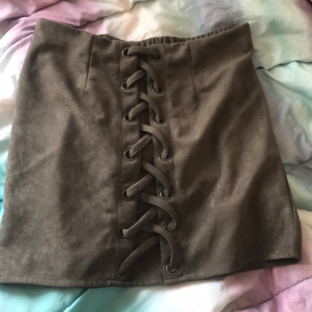 Green skirt